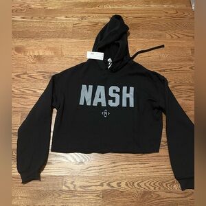 NWT Nash Black Cropped Hoodie